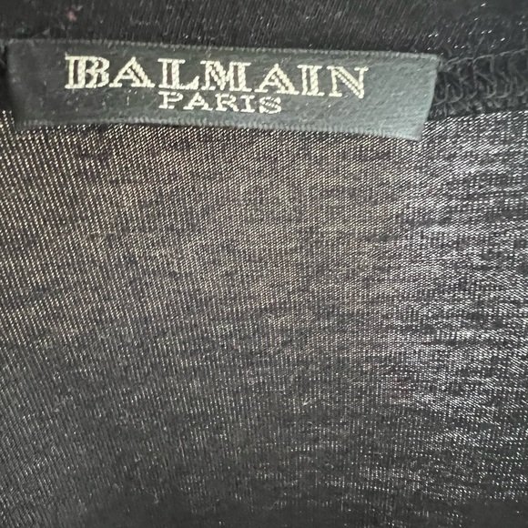 Balmain hand embroidered crystals tee shirt - Picture 4 of 6